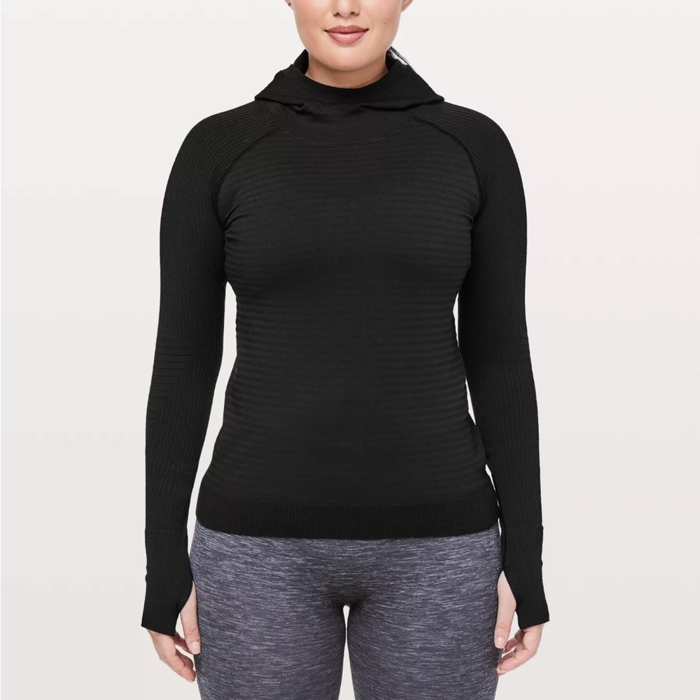 Lululemon Black Keep The Heat Thermal Hoodie